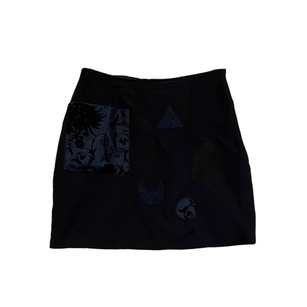 Moschino Cheap and Chic Navy Shape Mini Skirt. - Picture 1 of 3